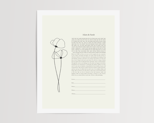 Floral Line Art